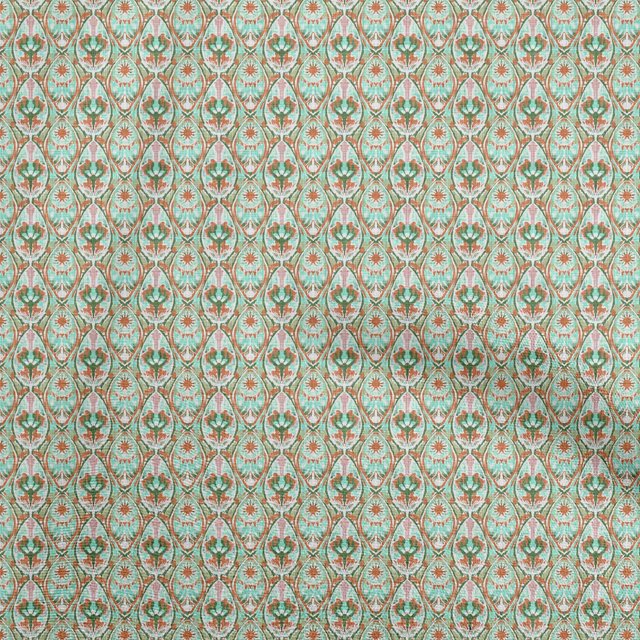 oneOone Viscose Chiffon Mint Fabric Block Craft Projects Decor Fabric Printed By The Yard 42 Inch Wide-WP