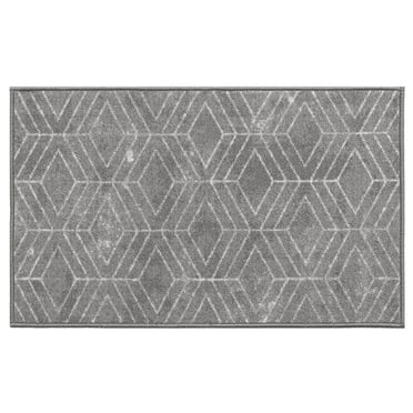 Tapis imprimé Malika gris 18x30 po
