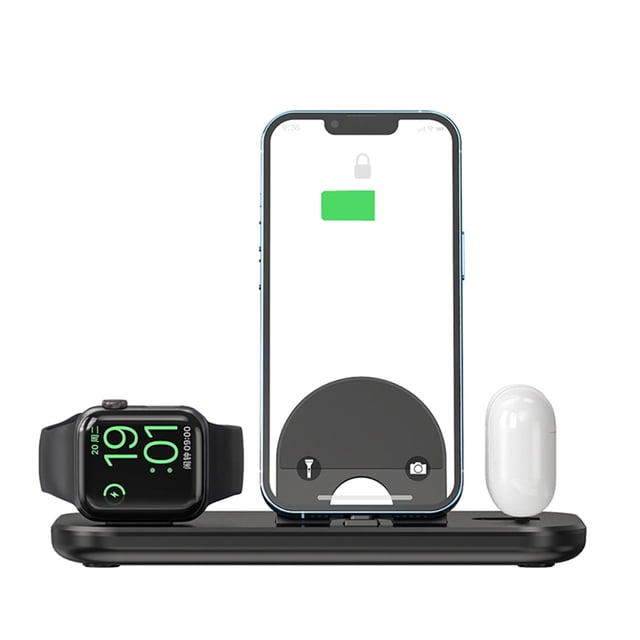 EGNMCR 3 In1 Wireless Charger Stand 15W Fast Magnetic Wireless Charger Pad Station Dock For IPhone14 Wireless Holder