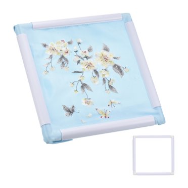 Unique Bargains Anneaux à Broder Universels Cadre à Pince Réutilisable Carré Rectangle Cadre à Pince en Plastique Anneau à Broder pour Art Artisanat Couture