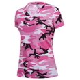 thumbnail image 1 of Rothco Womens Long Length Camo V-Neck T-Shirt - Pink Camo, 2X-Large, 1 of 2