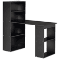 thumbnail image 1 of HOMCOM Bureau d'Ordinateur Moderne avec Étagères de Rangement à 6 Niveaux pour Bureau à Domicile, 1 of 10