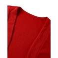 thumbnail image 4 of goowrom Manteau Cardigan pour Femme, Veste Courte à Manches Longues de Couleur Unie, Hauts Courts, 4 of 8