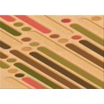 thumbnail image 1 of Ahgly Company Machine Washable Indoor Rectangle Transitional Orange Area Rugs, 2' x 5', 1 of 7