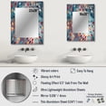 thumbnail image 4 of Designart "Meditation On Heart-Centered Focus" Geometric Wall Mirror, Printed Multicolor Wall Mirror, Modern Bathroom Wall Mirror, Decorative Geometric Mirror - 24x32 Inch, 4 of 5