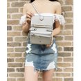 thumbnail image 3 of Michael Kors Jet Set Travel Phone Crossbody Wallet Aluminum Grey Pebbled Leather, 3 of 4