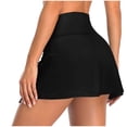 thumbnail image 4 of Qertyioot Jupe de Maillot de Bain pour Femme à Lacets Ourlet Coloré Plissée Pièce Unique, 4 of 4