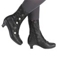 thumbnail image 2 of Kcodviy Bottes en Cuir Mi-Mollet pour Femmes Automne et Hiver 6 Mollet Bottes pour Femmes Bottes pour Femmes Bottes d'Hiver pour Femmes Bottes Largeur Grand pour Femmes avec Talon Bottes pour Femmes, 2 of 5
