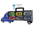 thumbnail image 2 of Transporteur de Voiture de Course pour Semi-Remorque Moulée sous Pression 7 Pcs, Transporteur Auto - Bleu, 2 of 8