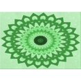 thumbnail image 1 of Ahgly Tapis Rectangulaire Lavable en Machine Intérieur Vert Jade Transitionnel, 4 Pieds x 6 Pieds, 1 of 7