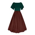 thumbnail image 4 of UPPADA Robes de Foire Renaissance pour Femmes, Robes Médiévales Irlandaises Traditionnelles Grande Taille, Robe à Volants, Corset, Robe Rétro de Cosplay, 4 of 5