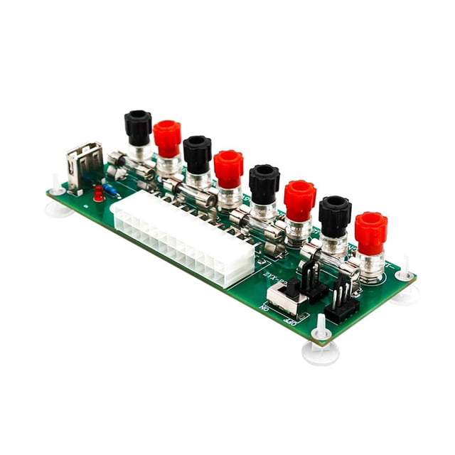Module Adaptateur de Déclenchement de Courant PC pour Banc ATX 20/24 Broches avec Port USB 5V