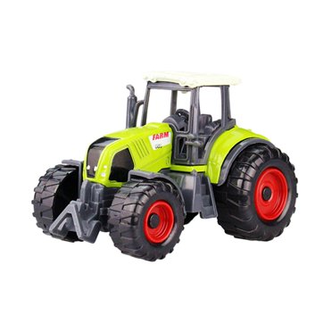 Diecast Vehicle Toy Small Tractor Playset Early Learning Prop Kids Mini Tractor Simulation Farmer Car for Party Xmas New Year red