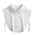 thumbnail image 1 of Shisuyan Cotton Detachable Fake Collar Blouse 1Pcs for Formal Wear, 1 of 8