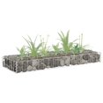thumbnail image 1 of vidaXL Gabion Raised Bed Galvanised Steel 90x30x10 cm, 1 of 4