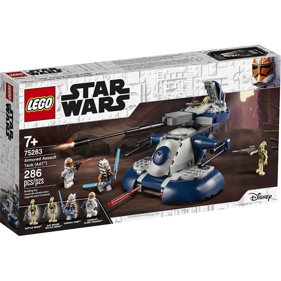 LEGO Star Wars: The Clone Wars Armored Assault Tank (AAT) 75283 Building Kit, Awesome Construction Toy for Kids with Ahsoka Tano Plus Battle Droid LEGO Action Figures, New 2020 (286 Pie
