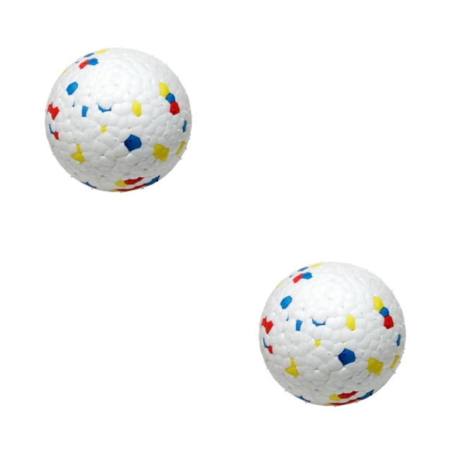 Langgg PC Durable Bite Resistant Toy Balls For Dogs ETPU For Long-Lasting Fun With Good Wear Resistance White color 7cm 2Set