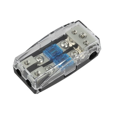 Unique Bargains AFS Fuse Holder Distribution Block 2 Way with 60 Amp Mini ANL Fuses for Car Audio Fuse Holder