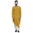 thumbnail image 1 of Atasi Kurta-Chemise pour Homme en Coton Flex, Uni, Col Rond, Tenue Festive de Designer, 1 of 7