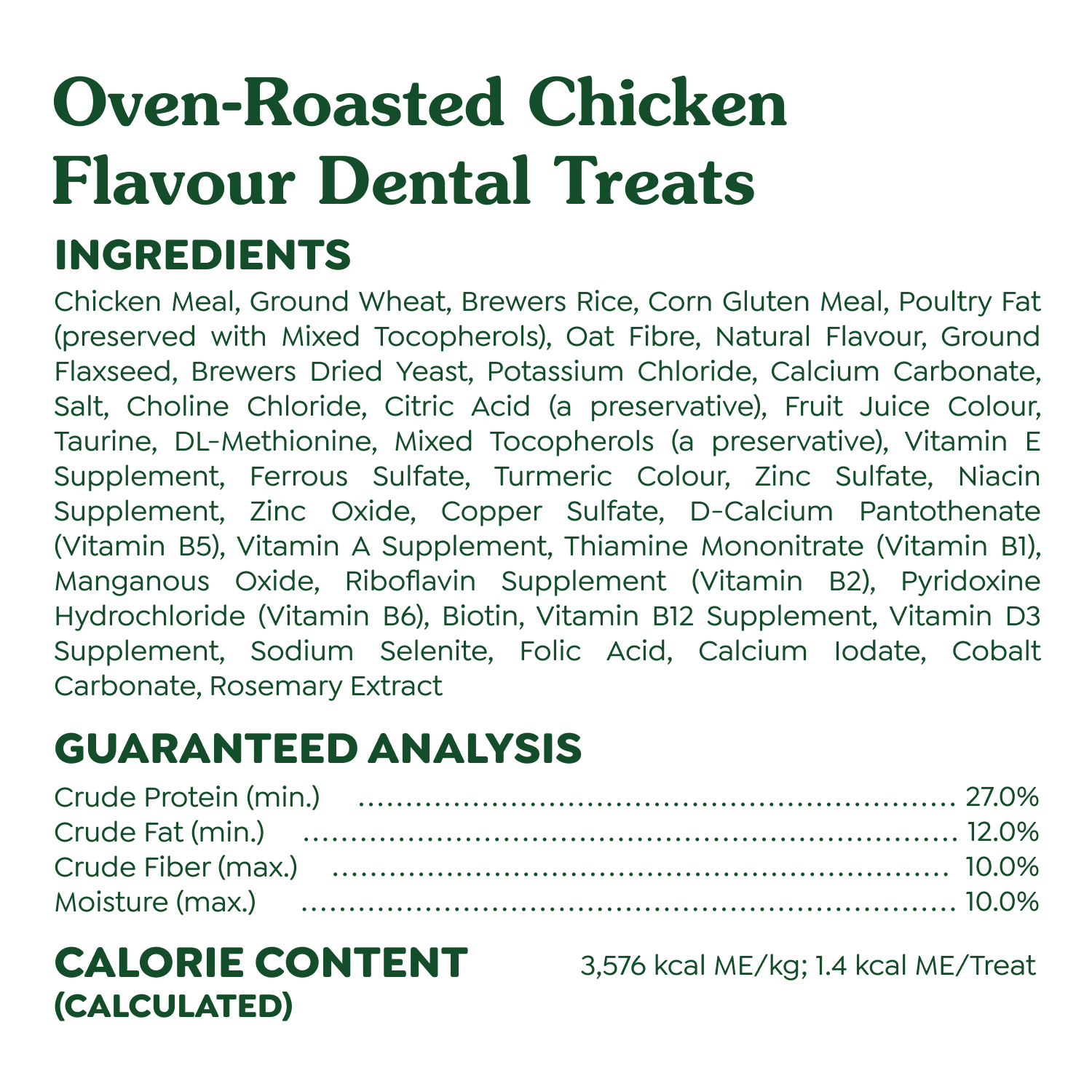 Gâteries dentaires pour chats adultes FELINE GREENIES saveur de poulet rôti au four en format très économique, contenant de 595 g (21 oz)
