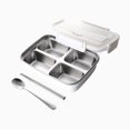 thumbnail image 2 of Boîte à Bento Compartimentée en Acier Inoxydable - Récipient Alimentaire Hermétique, Préparation des Repas Sécurisée et sans Fuite,, Blanc, JKODE, 2 of 8