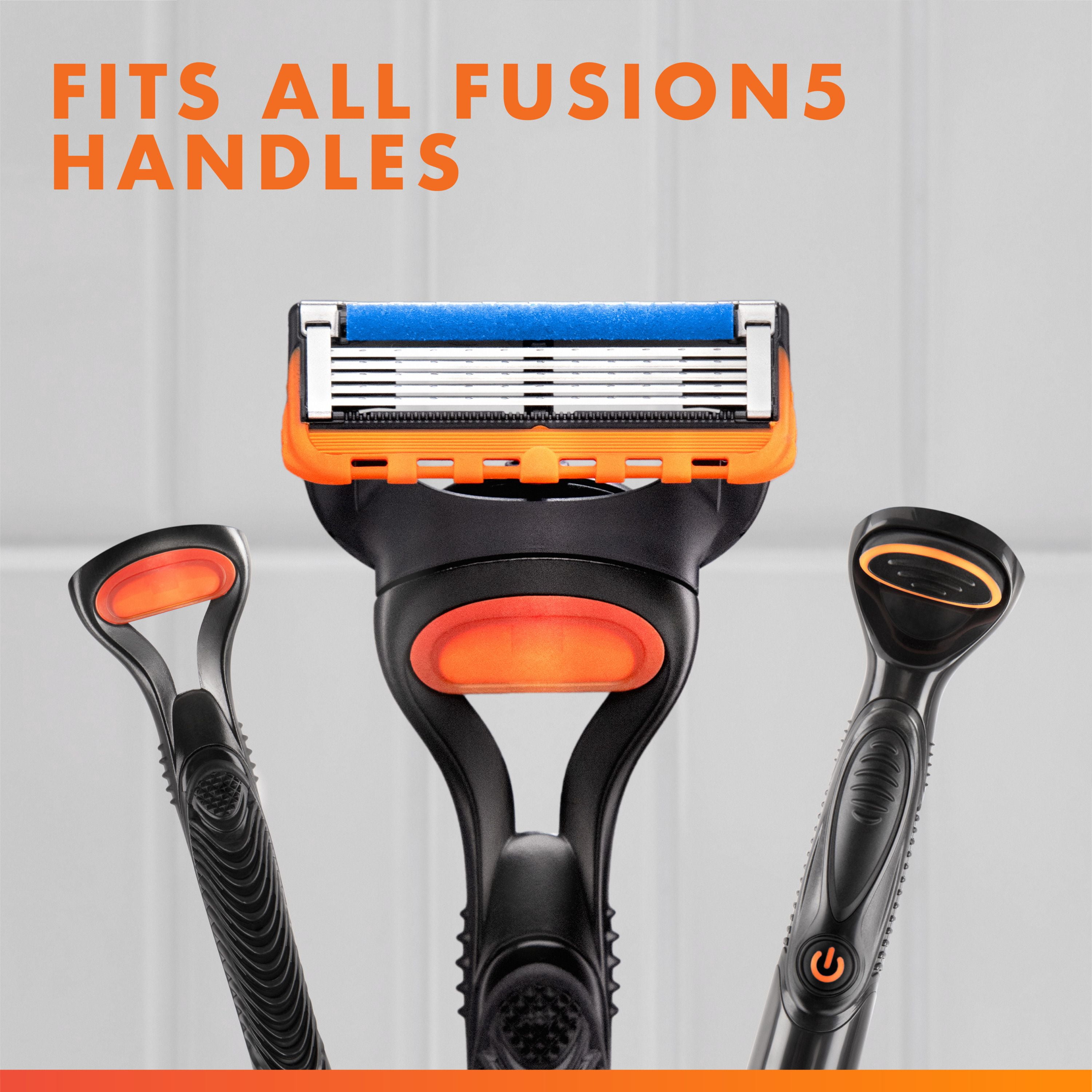 Gillette Fusion5 Recharges de Rasoir pour Hommes Cartouches de Rasoir, Bande Lubrifiante, Lame de Précision pour Hommes, Lames de Rasoir à 5 Lames pour un Rasage de Près 4ct