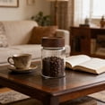 thumbnail image 1 of Dvkptbk storage jar Kitchen Storage Sealed Borosilicate Heatproof Glass Jar with Maple Wood Coffee Grain Tea Container, 1 of 7