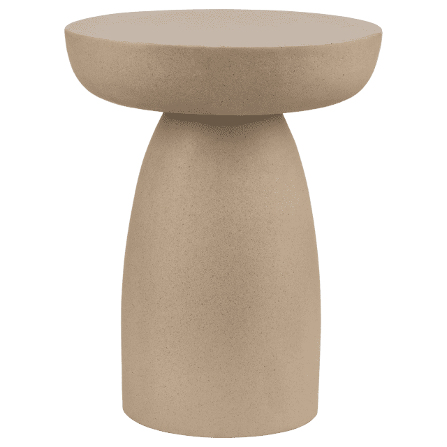 Bouclair Beige Concrete Effect Side Table