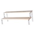 thumbnail image 1 of TISHITA DIY Action Figures Display Shelf Holder Figures Desktop Decoration and Organizer Two Tiers, 1 of 8