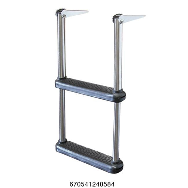 Telescoping 2 Step Drop Ladder