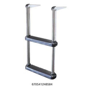 Telescoping 2 Step Drop Ladder