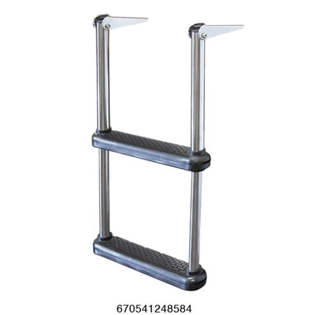 Telescoping 2 Step Drop Ladder