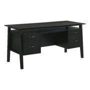 Coaster Goodson 64-inch 4-Drawer Wood Computer Desk in Black