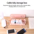 thumbnail image 2 of Baohd Household Power Electric Cable Outlet Portable Shockproof Dustproof Breathable Charging Cord Organizer Manager Storage Box Green, 2 of 4
