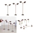 thumbnail image 3 of ziyahi 3x Iron T Bar Earring Necklace Jewelry Display Stand Rack Copper-Leave, 3 of 9