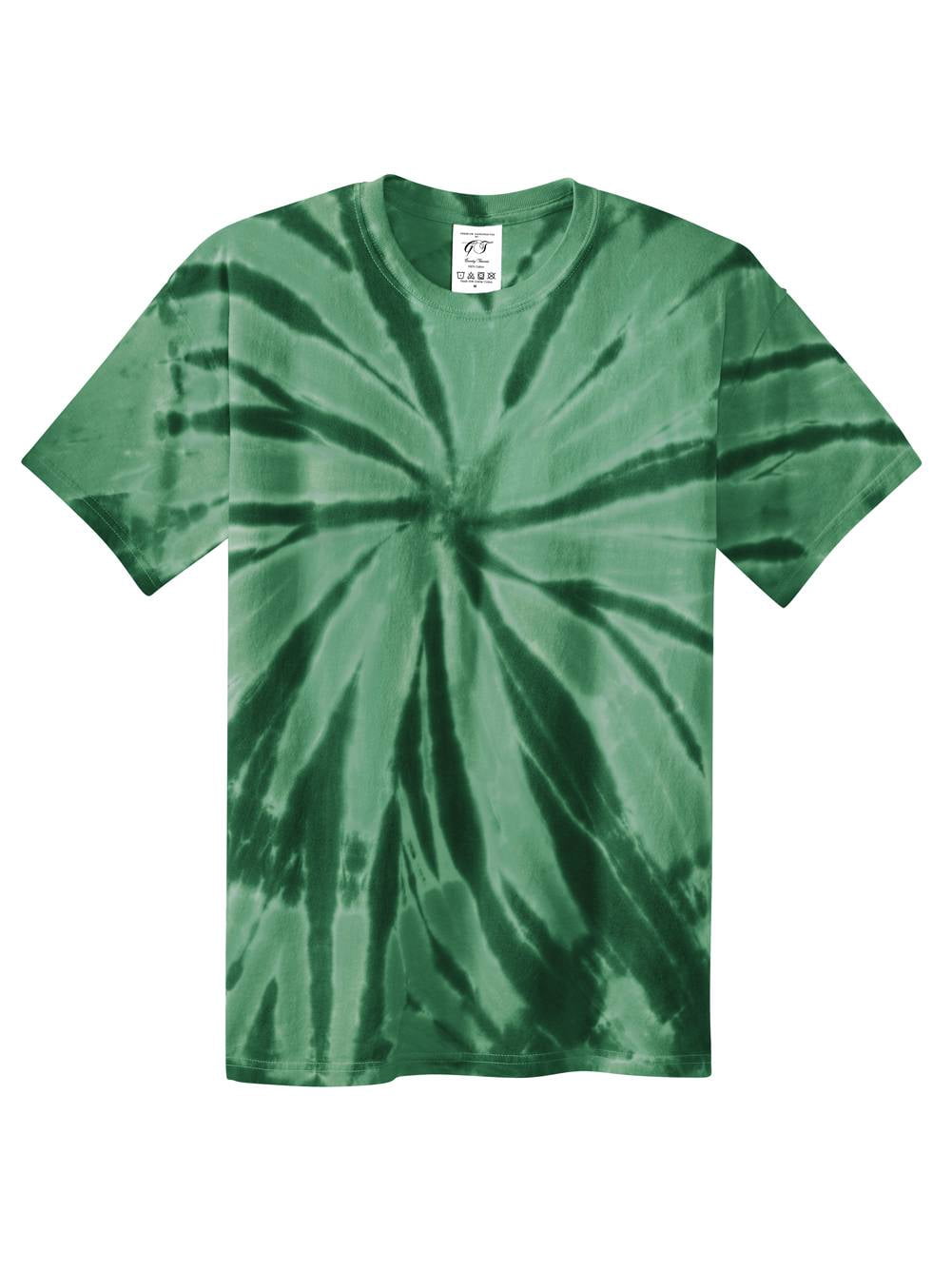 Gravity Threads Youth Tie-Dye Short-Sleeve T-Shirt - Forest Green - X-Small