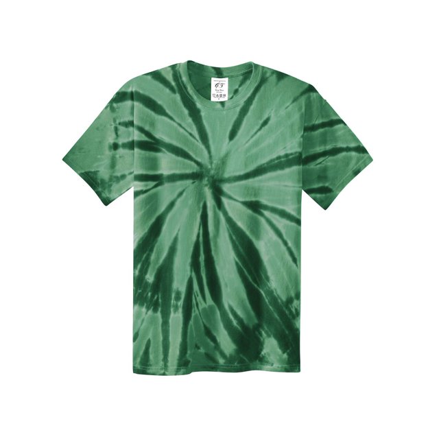 Gravity Threads Youth Tie-Dye Short-Sleeve T-Shirt - Forest Green - X-Large
