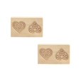 thumbnail image 1 of Oleegame 2PC Cookie Mold DIY Baking Moulds Wooden Cookie Cookie Moulds Embossing Craft Decorative Baking Tools For Christmas Thanksgiving Christmas Kitchen, 1 of 4