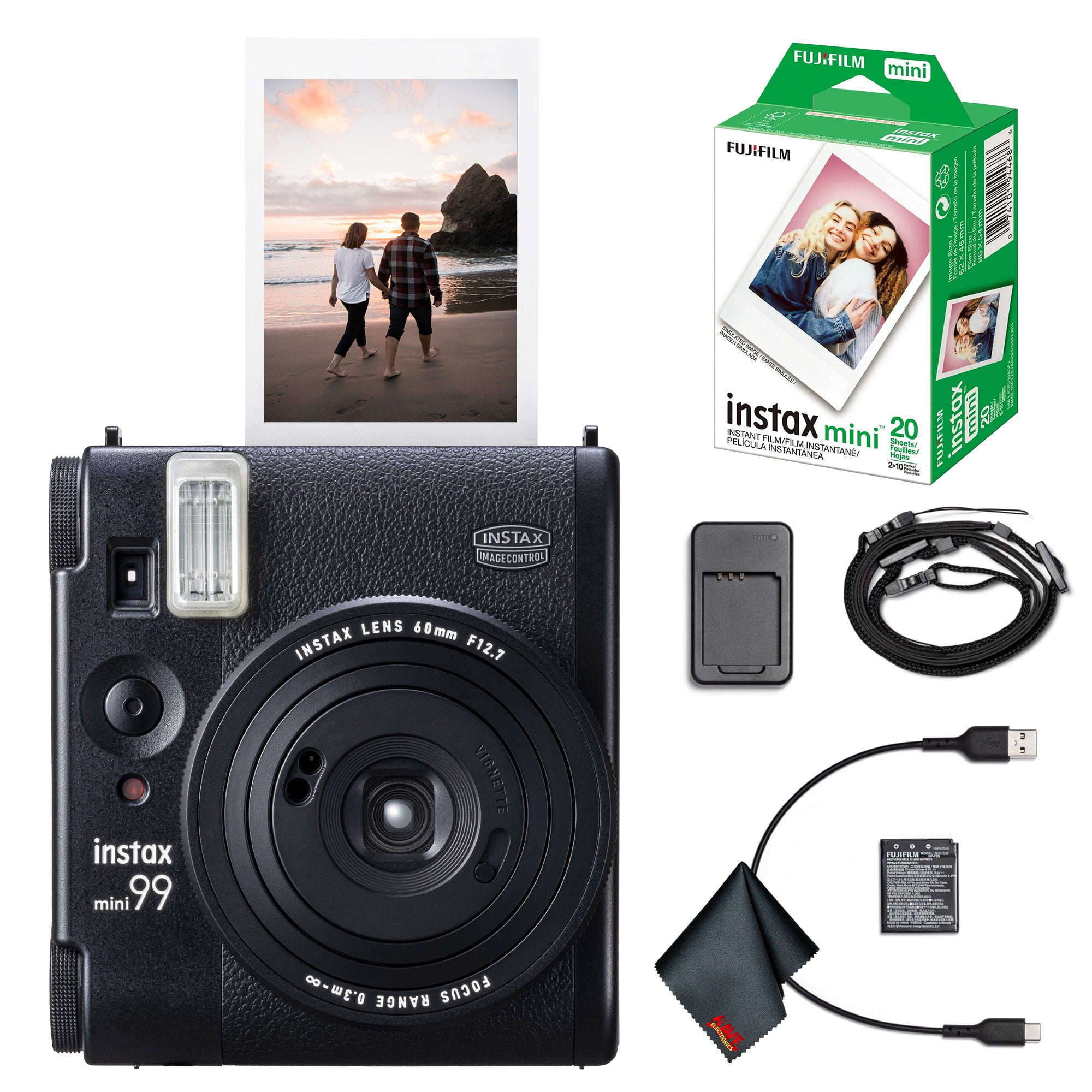 Fujifilm Instax Mini 99 Instant Film Camera Bundle with Fuji