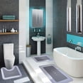 thumbnail image 2 of Wzzjkit 3PC Bathroom Rugs, Soft Comfortable Bath Mats for Bathroom, Non-Slip Machine Washable Bathroom Mats, Thick Dry Quickly Absorbent Water Bath Mat, 2 of 6