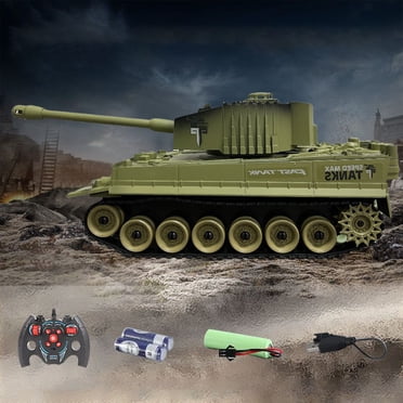 CQCYD Clearance Toys under $5 Remote Control Tank for Boys - Kids Simulated Army Tank Toy, RC Tanks with Sounds and Lights, Military Toys Great Gift for Boys Age 8 9 10