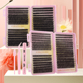 thumbnail image 4 of DIY Cluster Lashes Kit: 30D/40D/50D Mixed Curl & Volume, Ultra-Large Capacity, Long-Lasting Curling, Sweatproof, Easy Application for Beginners - Includes Pink Tools (DIY-JMS-181), 4 of 5