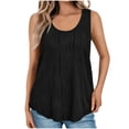 thumbnail image 2 of UPPADA Womens Tank Tops Summer Sleeveless Shirts Ladies Ribbed Wide Shoulder Straps Tees Racerback Tight Slim Fitted Workout Tank Tops Fitted Tops Racer Back Blouses,Womens Clearance Tops, 2 of 8