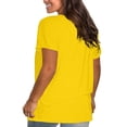 thumbnail image 4 of Blouses à Manches Courtes pour Femmes Mode pour Femmes Uni Col Rond T-Shirt à Manches Courtes Blouse Hauts Amples Femmes Hauts à Manches Courtes Femmes Blouse à Manches Courtes Hauts à Manches Courtes pour Femmes, 4 of 6
