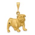 thumbnail image 1 of 14K Yellow Gold Bulldog Pendant, 1 of 2