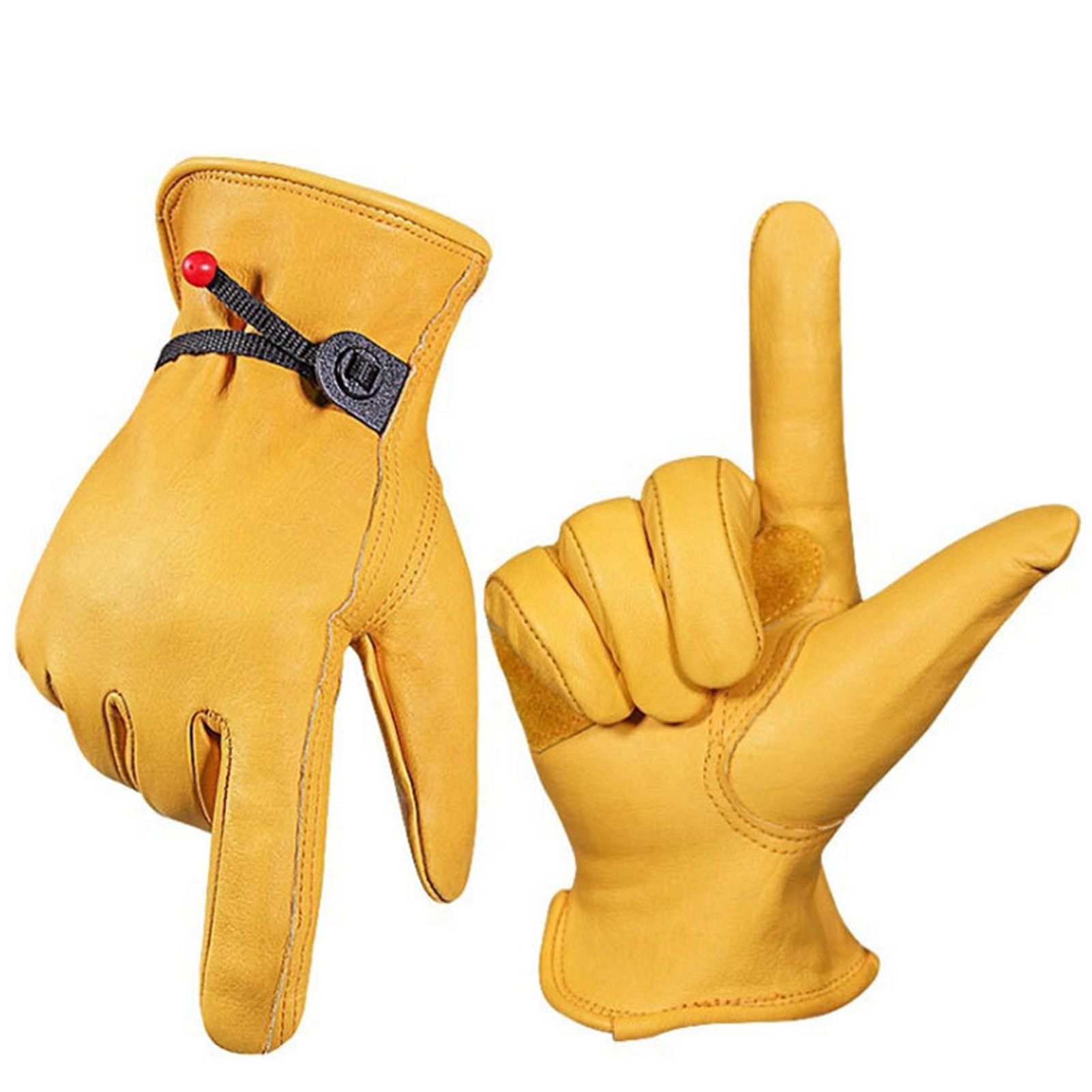 Safety Work Gloves,Work Gloves Prevent Slip Faux Cowhide Leather Gloves Work Gloves Versatile Functionality