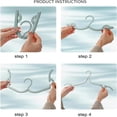 thumbnail image 4 of Clearance! 5Pcs Travel Foldable Hangers Update Portable Plastic Hanger Travel Accessories Must Haves Clothes Drying Rack Folding Hanger for Traveling Camping Flying Rv Cruise Suitcase One Size Pink, 4 of 7