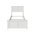 thumbnail image 3 of Madison Twin XL Wood Foundation Bed with Matching Footboard in White, 3 of 5