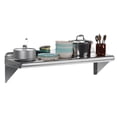 thumbnail image 1 of EDTara 36"x12" Stainless Steel Wall Shelf with Adjustable Backsplash & Brackets, 1 of 6