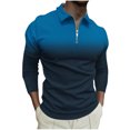 thumbnail image 1 of Pisexur Chandails en Molleton pour Hommes à Manches Longues, Sweat à Col Rabattu, Mode Décontractée, Patchwork de Couleurs Surdimensionné, Pull-Over, Fermeture Éclair Quart, Chemises de Gym Athlétiques, Chandail en Molleton Grande Taille M-6TG, 1 of 5